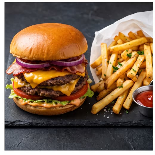 Double cheeseburger