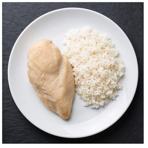 Plain chicken + rice