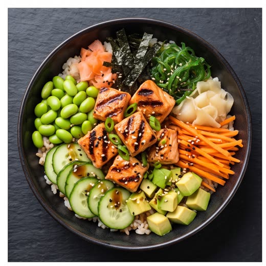 Salmon poke bowl