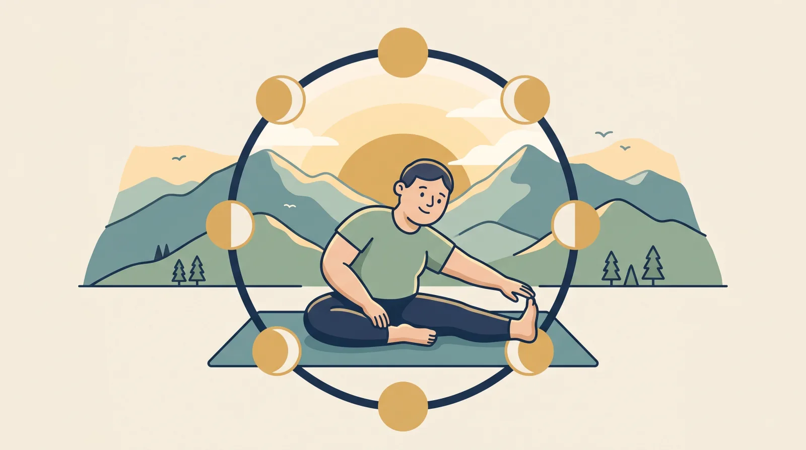 Cartoon illustration for the article: Training around your menstrual cycle: what the research actually supports