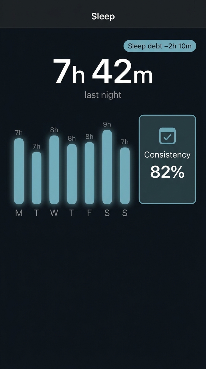 Your sleep, wired into your training., Ascend app screen