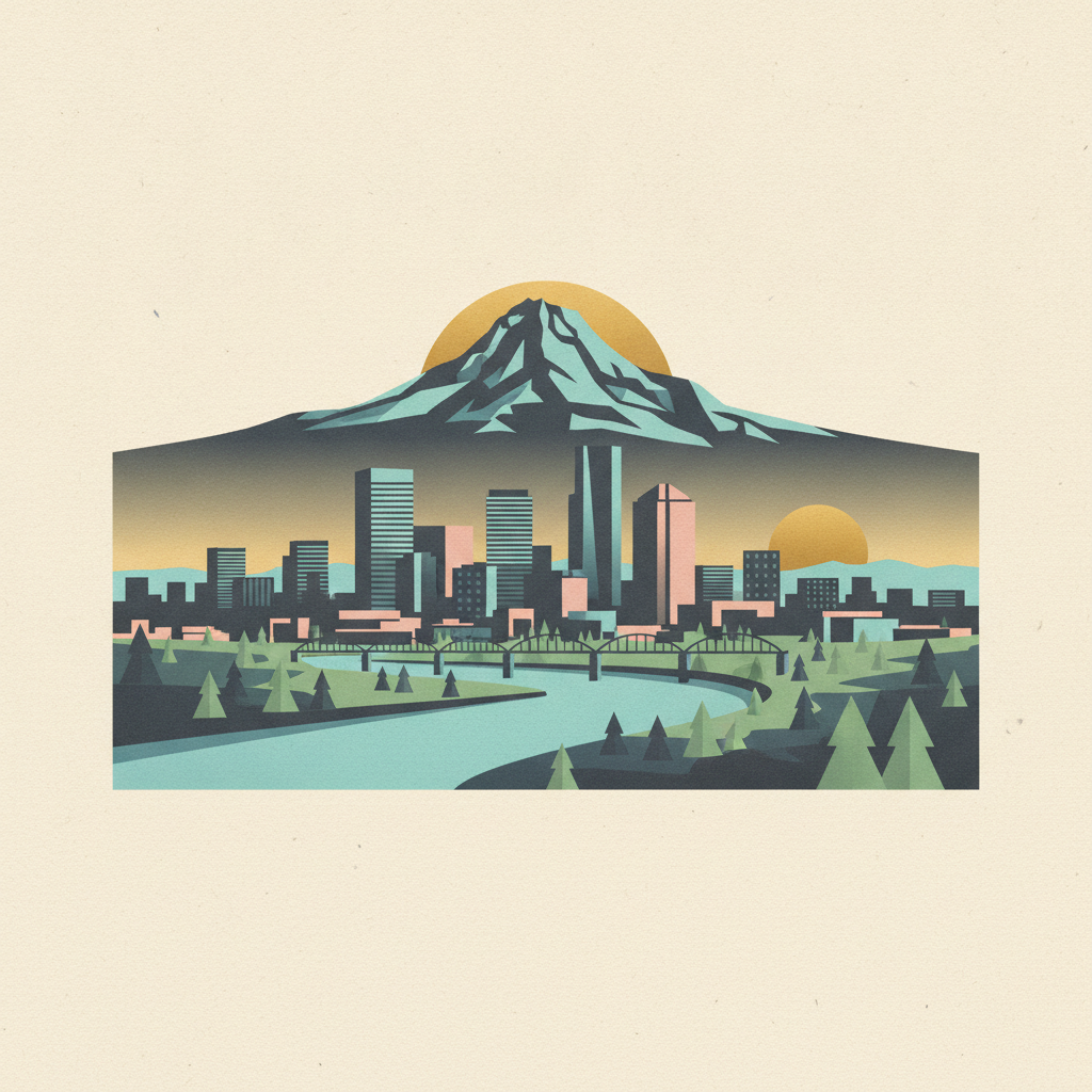 Portland — Ascend brand illustration