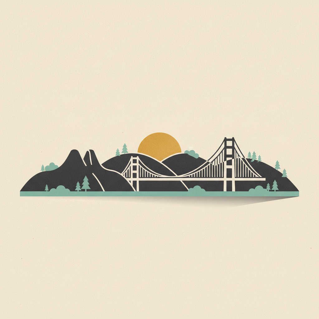 San Francisco — Ascend brand illustration