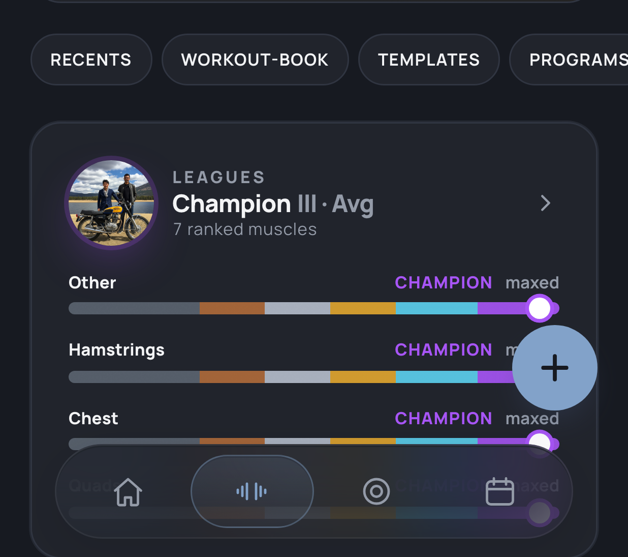 Strength-tier result — Ascend app screen