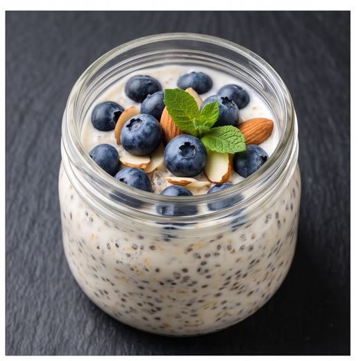 Blueberry overnight oats